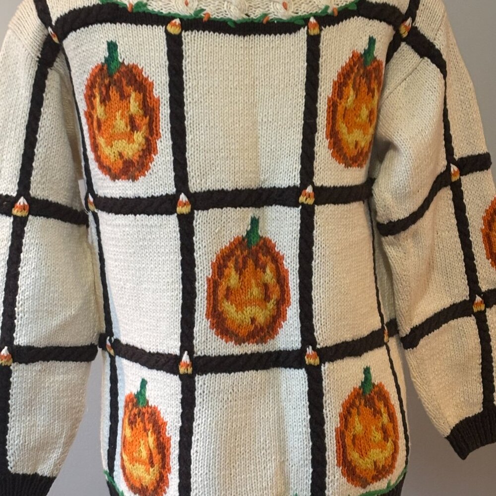 Eagle's Eye Fall Design Sweater Woman's Vintage - Picture 5 of 12